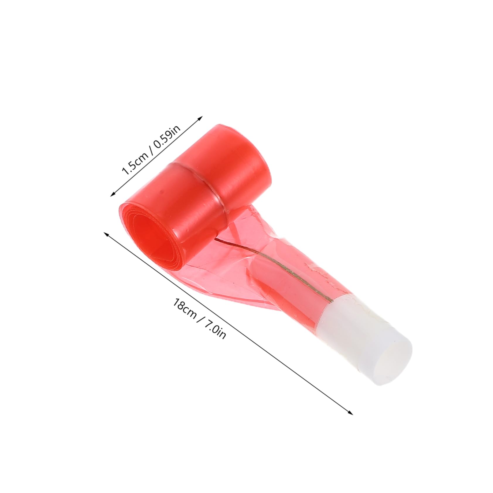 CORHAD 50pcs Tongue Sticking Accessories Whistle Party Horns New Years Eve Party Blowers Birthday Party Noisemaker Noisemakers Blowouts Whistle Novelty Funny Red Plastic