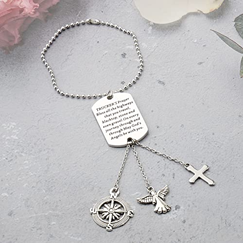 BNQL - Ciondolo per auto con angelo custode, per