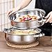 Steamer for Cooking, 5.0 Quarts Stainless Steel Steamer Pot, 2-Tier Food Steam Pots with Lid for Cooking Vegetables, Seafood, Soups, Stews and Pasta, 11 x 6.1 inch