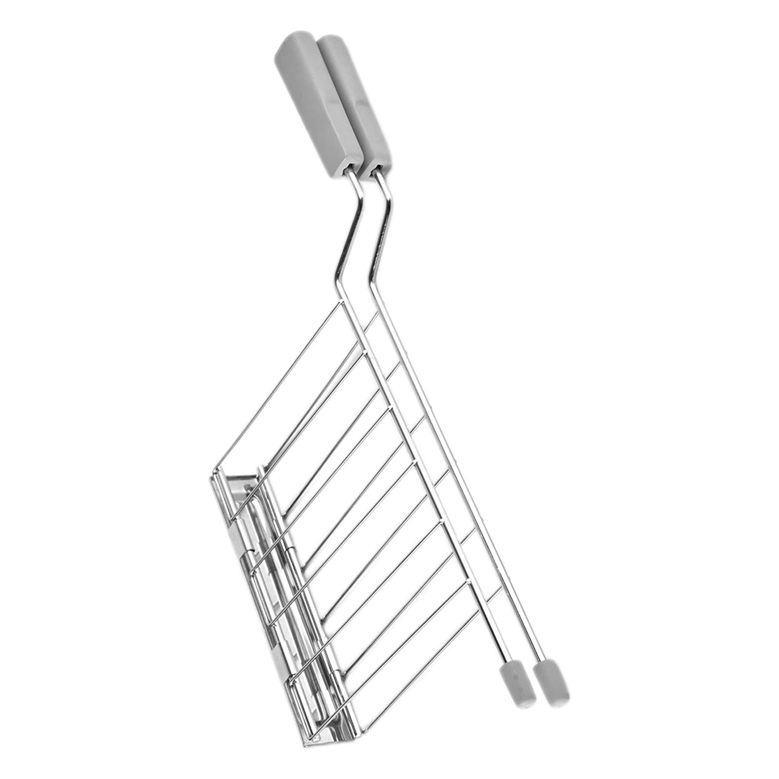 CALANDIS® Bread Loaf Slice Holder Oven Toaster Grill Rack for Broiling Roasting Baking Gray | 1 Toast Slice Holder-image-9