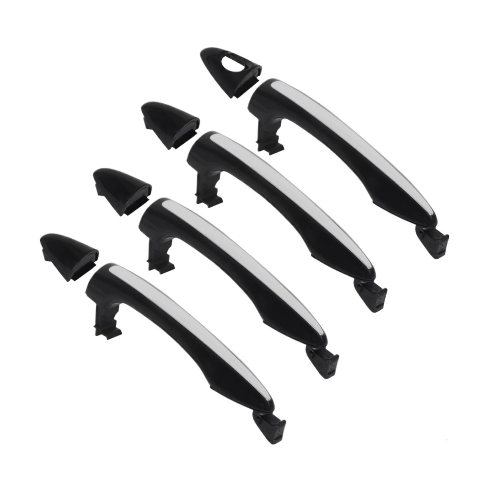 Trash Bin 4Pcs Side Door Handle 82652A7030 82651A7020 Front Rear Left Right Door Handle For Kia For Forte For Cerato 2014-2018(4Pcs)
