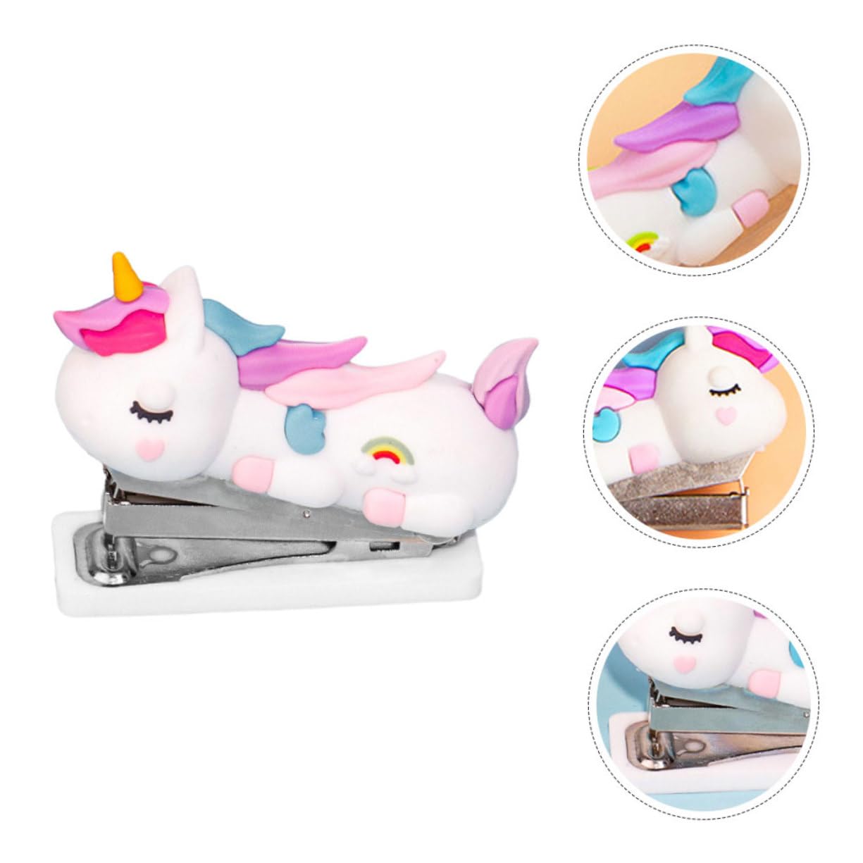 Operitacx 10pezzi Stapler Cartoon Cute Hand Stapler for Office Home School Lightweight Portable for Students Crafting
