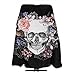 Pink Floral Sugar Skull Flower Home Hair Cutting Barber Cape Hair Salon and Dyeing Styling Cloth for Women/Men