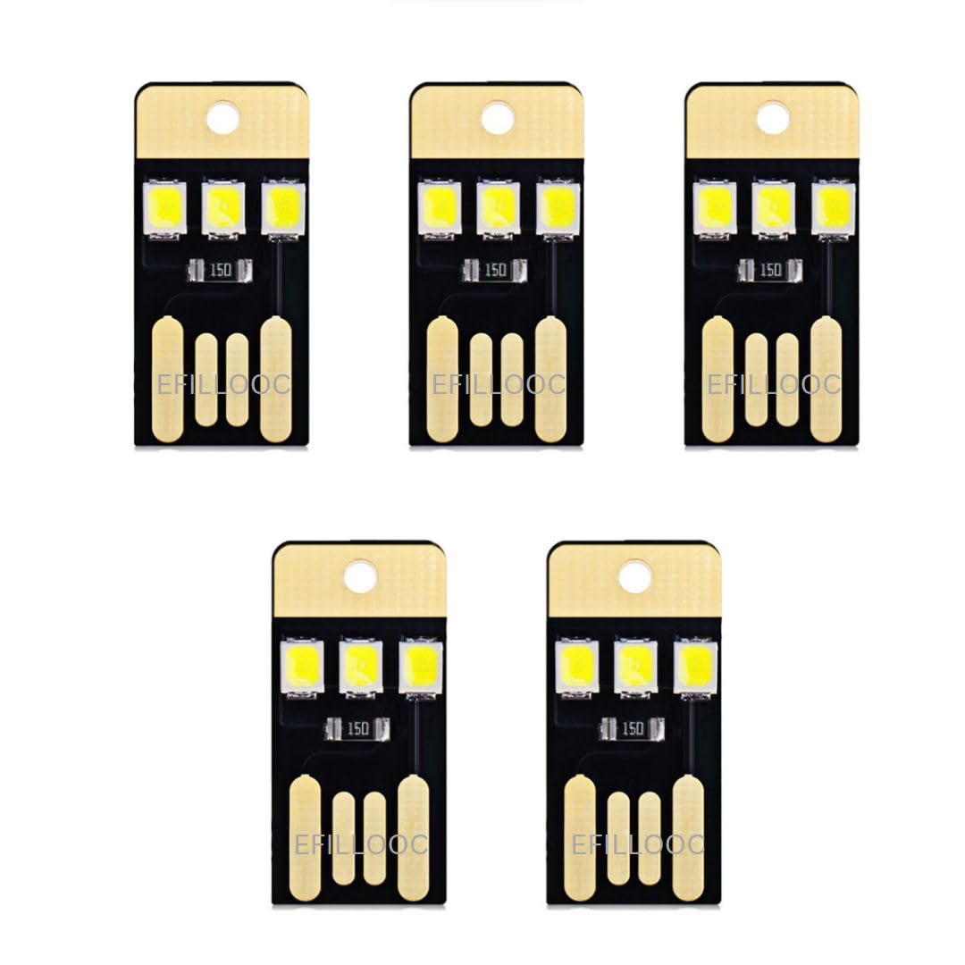 Efillooc USB 3 LED Mini Light Card PCB for DIY Aquarium Hobby (Cool White) - 5Pcs (B07KKKJYPV) Amazon Price History, Amazon Price Tracker
