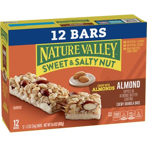 Image of Nature Valley Granola Bars, Sweet and Salty Nut, Almond, 12 Bars, 14.4 OZ