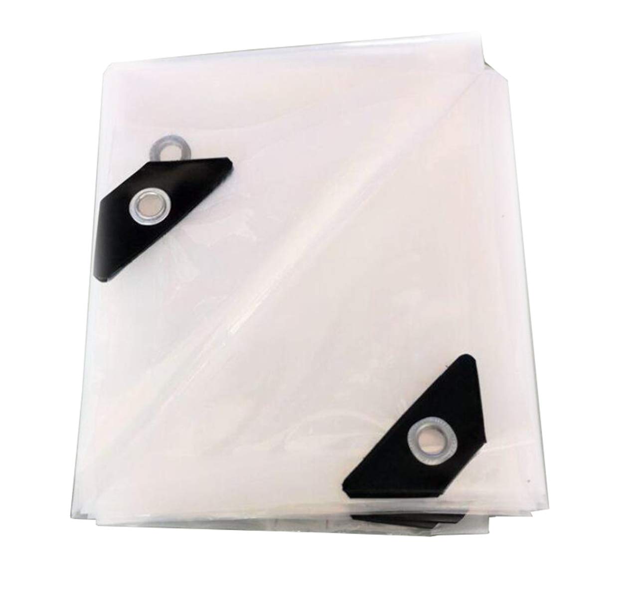 GJZQDKX Lightweight 5 Mil Waterproof Transparent Tarps Tear-Resistant Polyethylene Tarp with Grommets Multi-Purpose Cover for Outdoor Camping UV Protection 1x1m/3x3ft