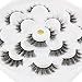 MAANGE Fake Eyelashes 3D Handmade False Eyelashes Thick Crisscross False Lashes Fluffy Long Soft Reusable 7 Pair Pack
