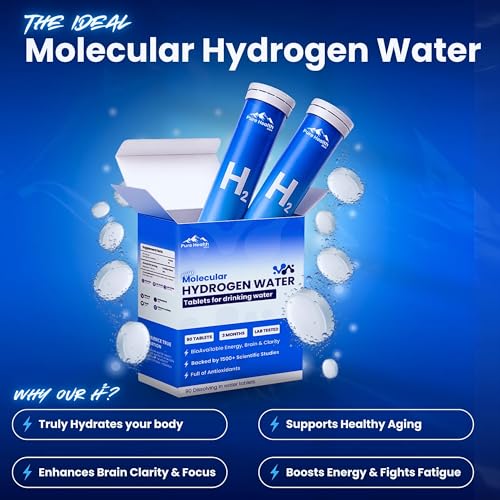 PHM Hydrogen Water Tubes, Tablets for Drinking Water - H2 Molecular Tabs | Magnesium Pills, Electrolytes Hydration Supplement to Support Healthy Aging & Energy Boost - Image 6