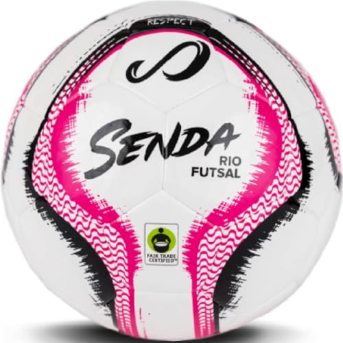SENDA Rio Match Futsal Ball, Fair Trade Certified, Pink, Size 3 (Ages 8-12)
