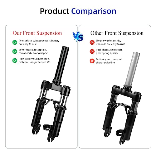 Mimiracle Electric Scooter Front Suspension Kit Spring Fork Compatible With Max G30 G30Lp Segway Ninebot Electric Scooter Shock Absorption Parts Anti-Vibration Accessories With Foot Stand #TOP2