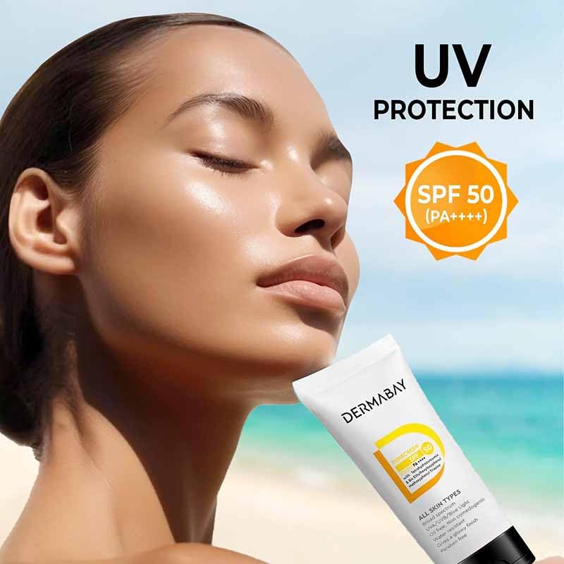 Dermabay Morning Skincare Routine Combo-Gentle Skin Cleanser(75 Ml) + Moisturiser(75 Ml) and SPF 50 Sunscreen (75 Ml) Complete Nourishment for Radiant, Clean, Fresh & Irresistible Glow for Skin