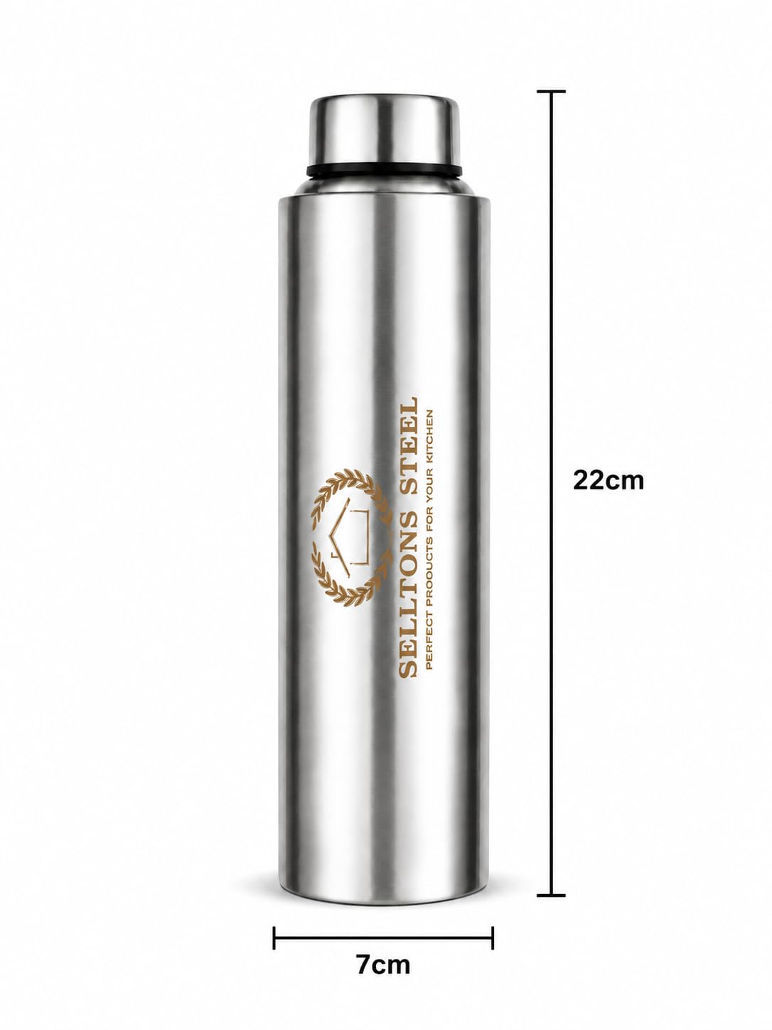 Stainless Steel Water Bottles - Set of 2 -2
