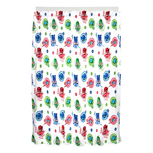 Image of Franco Kids Room Window Curtain Panels Drapes Set, 82 inch x 63 inch, PJ Masks,NU1818
