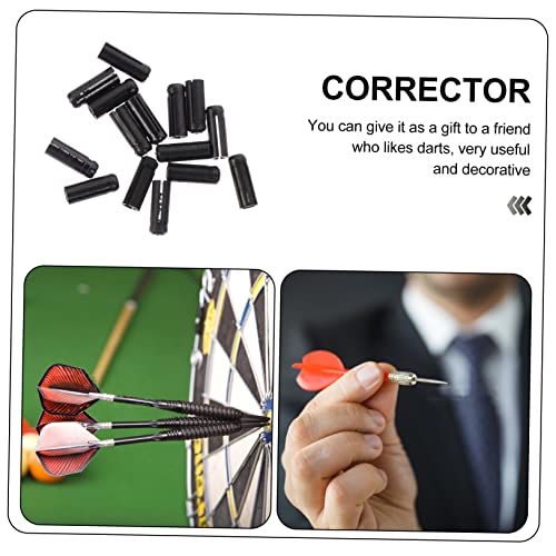 Protectores para vuelo de dardos 15 pcs aluminio negro miniatura 5