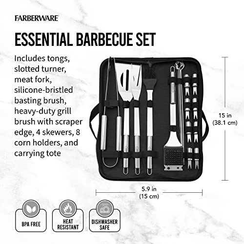 Set de 18 piezas para parrilla Farberware con estuche miniatura 3