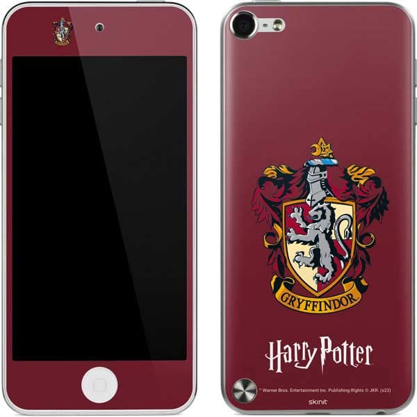 Skinit Decal MP3 Player Skin Compatible with iPod Touch (5th Gen&2012) - Officially Licensed Warner Bros Gryffindor House Crest Design