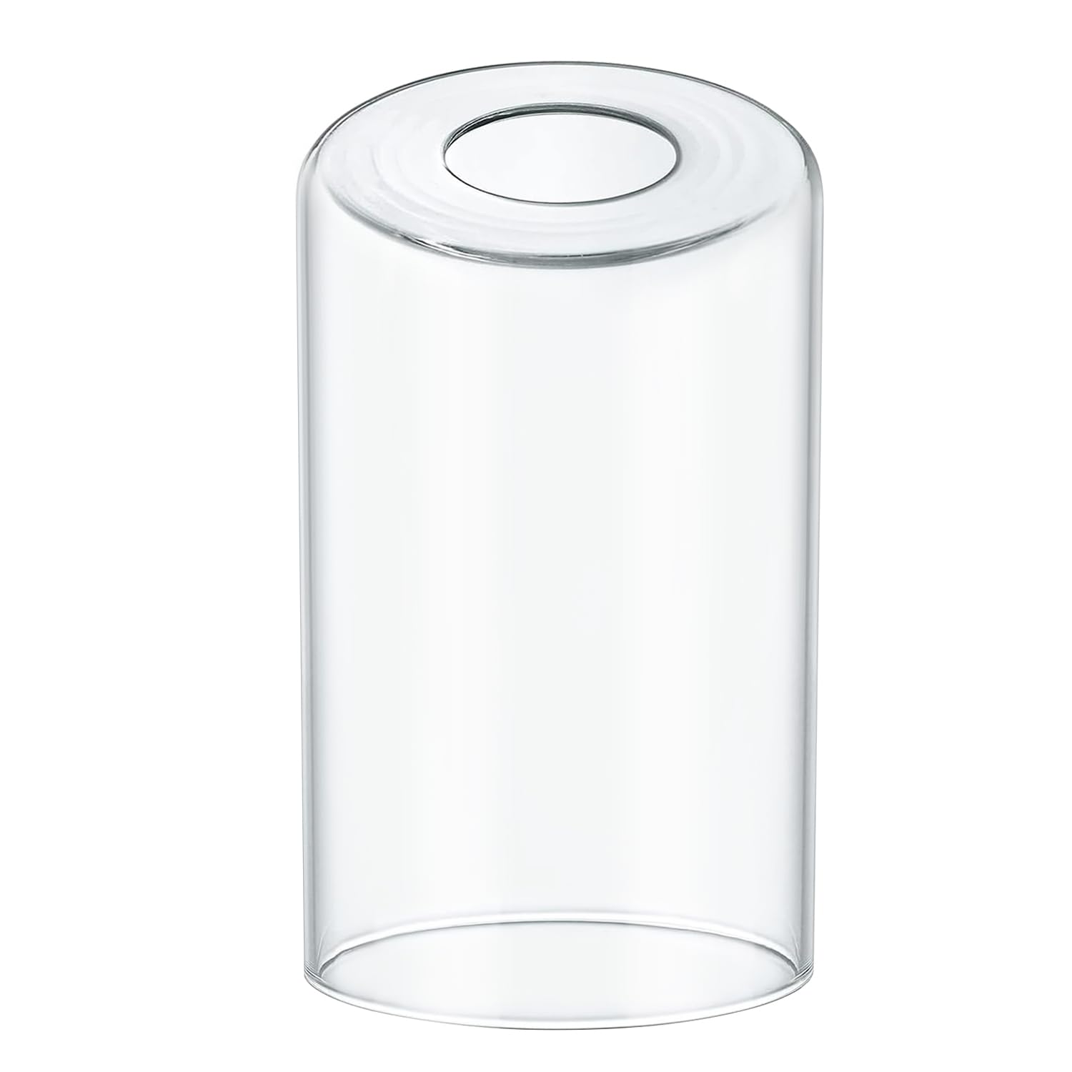Reemplazo de pantalla de vidrio transparente, pantalla de vidrio cilíndrica, elegante pantalla de vidrio transparente para accesorios de luz, apliques de pared, luz de baño, lámpara de araña, luz