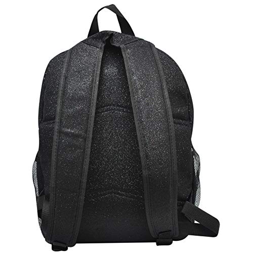 Ngil Canvas School Backpack (Glitter-Black) #TOP2