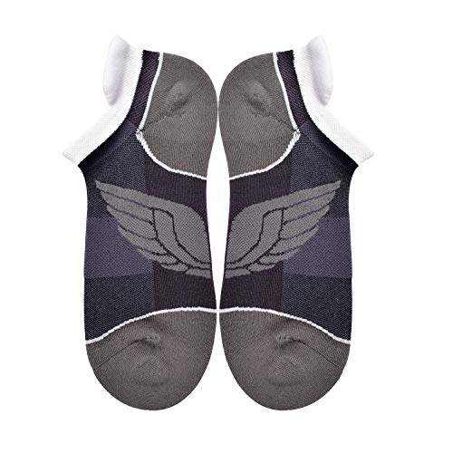 Image of Busy Socks Compression Ankle Cushioned Running Sport Socks for Men Women, Low Cut Arch Support Tab Athletic Socks 3 Pairs