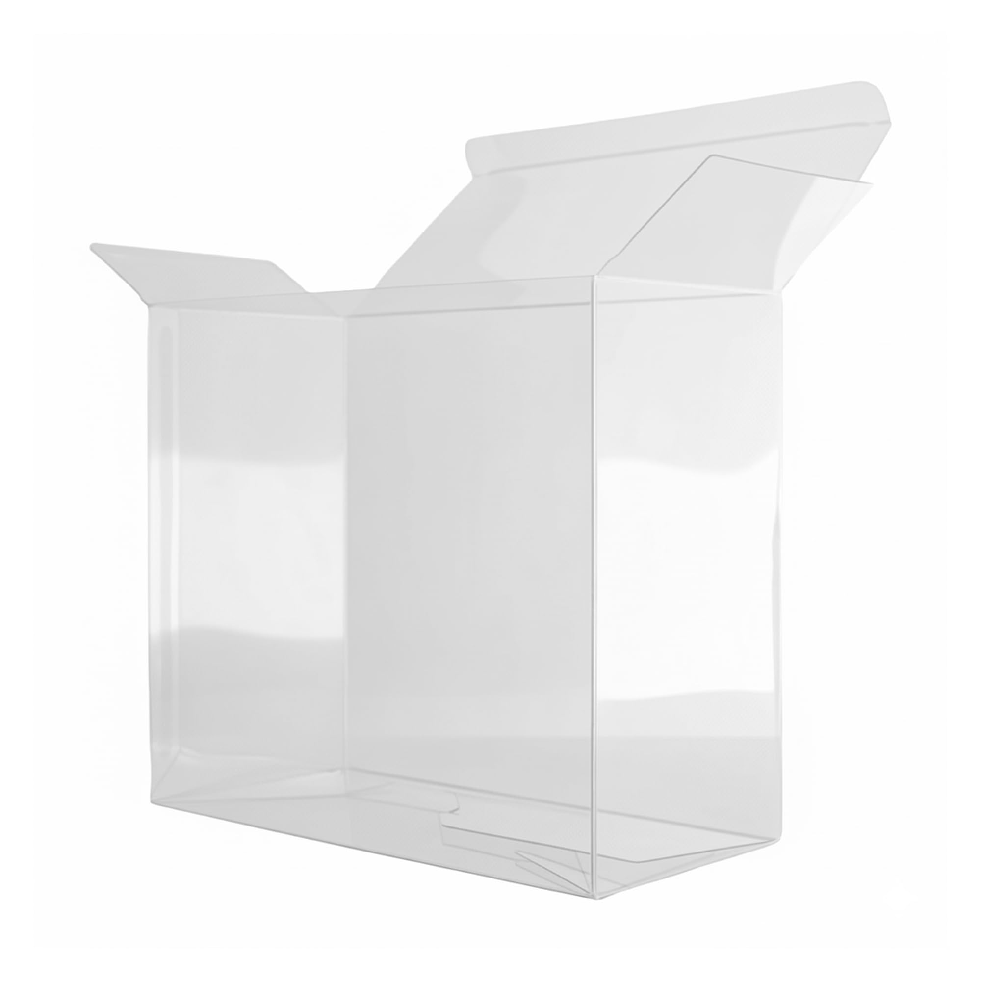 Custodia protettiva trasparente in plastica PET, per imballaggi originali sigillati, spessore 0,5 mm (5,39 × 4,88 × 7,88 cm) (confezione da 70)