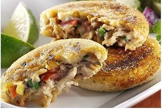 Stuffed Foods Chicken Arepa, Frozen, 150 Pieces, 3 Packs of 3.13 lbs Each, Gourmet Appetizers for Chefs