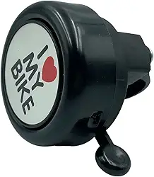 Campainha Alumínio Retrô Ciclismo Buzina Bicicleta Preto