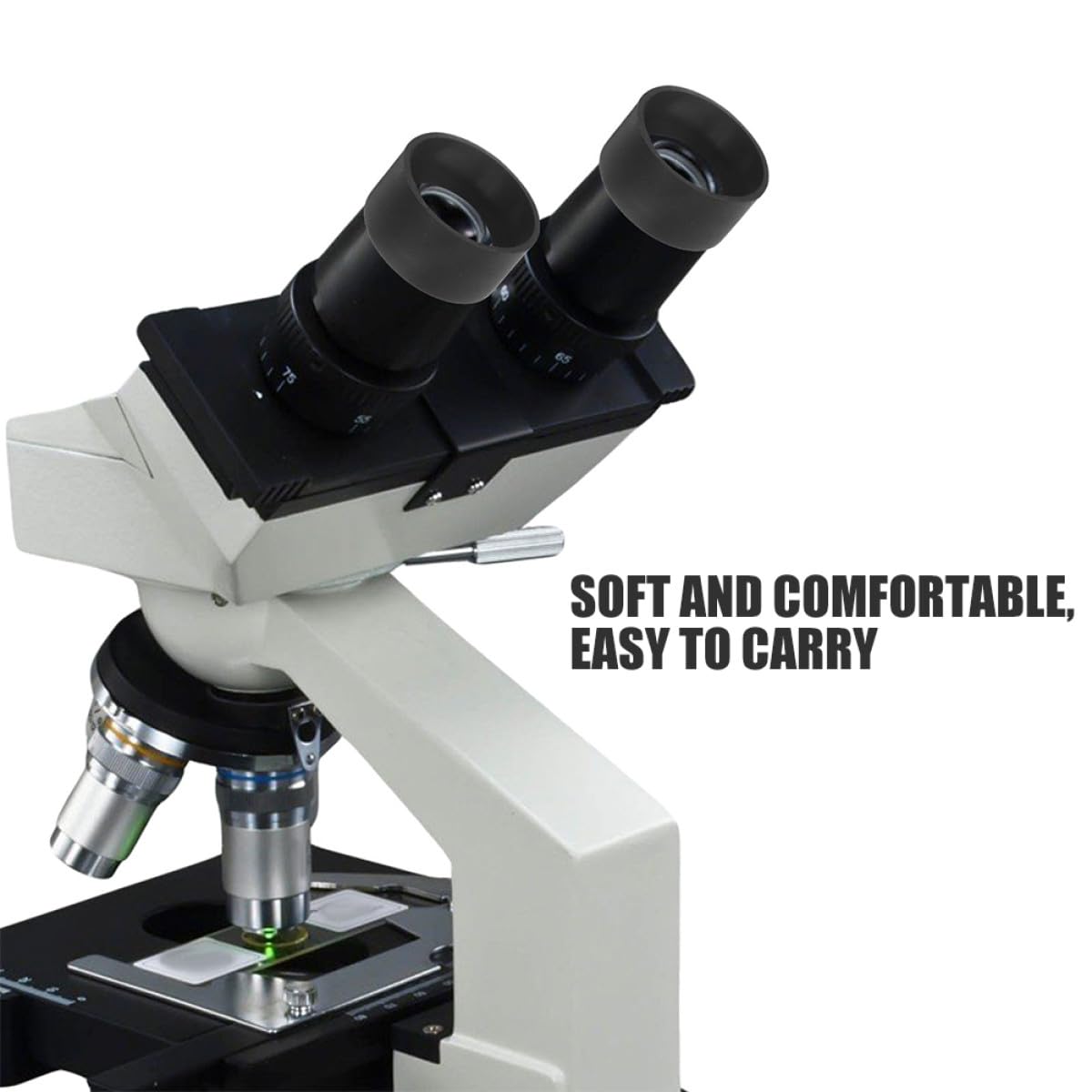 PartyKindom Coprioculare Ampia Microscopio e 2 Gomma Pezzi Nera per Compatibilità da 36-38mm Materiale Morbido per Microscopio Stereo in Laboratorio