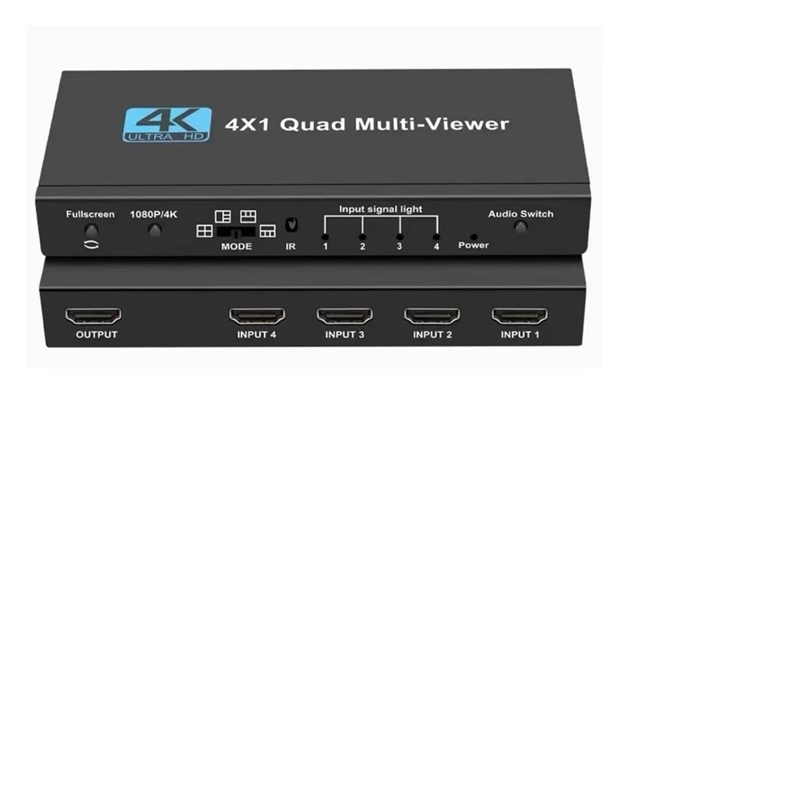 4x1-compatible Multi-viewer switcher Seamless 4K 4 Screen Real Time Multi Viewer Splitter in 1 out -compatible