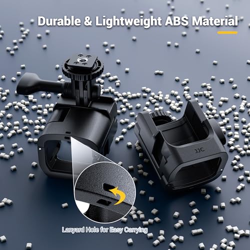 Image of JJC 3-in-1 Expansion Adapter Cage for DJI Osmo Pocket 4 3 and Xtra Muse | Tripod Mount Hot Shoe Extender Converter, 1 /4-20 Stick Handle Bracket Accessories, with Action Camera Port & Cold Shoe Holder