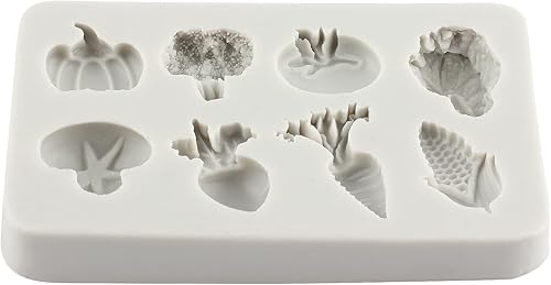 Miniatura 5 de Molde de fondant de verduras, zanahoria, tomate, coliflor, chocolate, moldes de silicona para decoración de pasteles de azúcar, decoración de