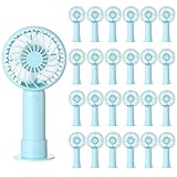 Tujoe Mini ventilador de mano potente mini ventilador portátil de 3 velocidades personal pequeño ventilador de escritorio con base USB recargable para mujeres,