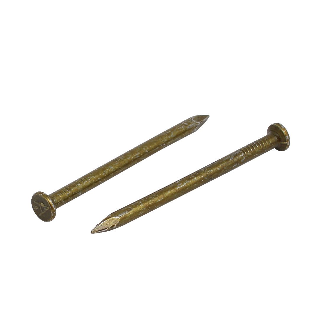 Aexit 3.8mm x Fastener 60mm Carbon Steel Round Head Siding Wall Cement Nail 30pcs Model:93as553qo275