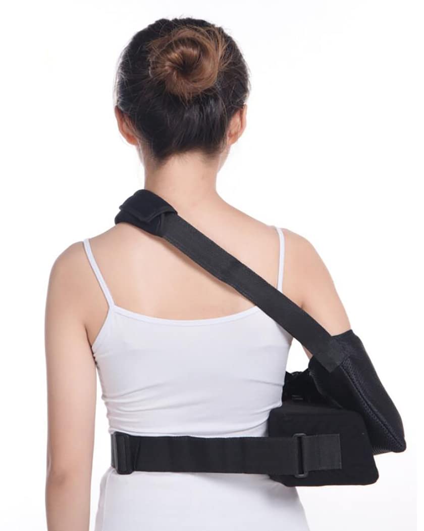 Almohada de abducción de hombro transpirable, soporte fijo para articulación del hombro, fractura de húmero, cabestrillo para brazo, protector de soporte para lesiones en el hombro, izquierd
