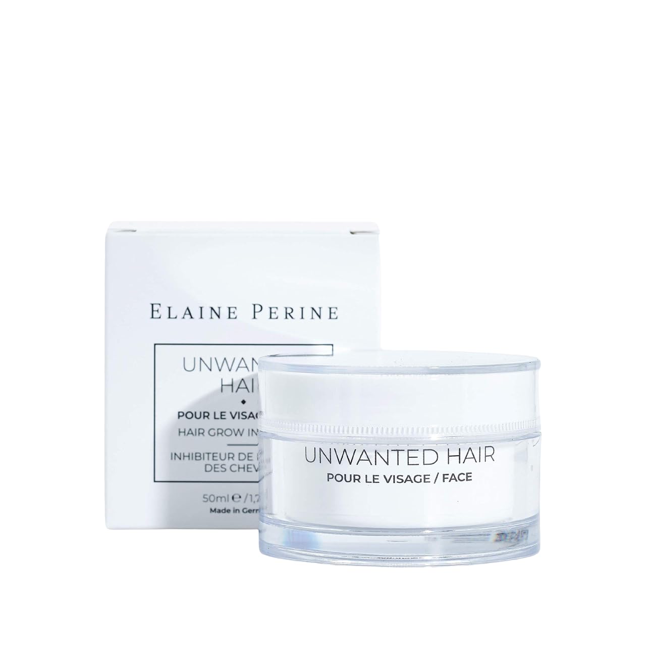 ELAINE PERINE Facial Hair Inhibitor Cream – Permanent Face Hair Solution for Women – Stop Hair Growth with Natural Ingredients – Made in Germany