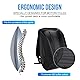 JFG RACING Motorrad Rucksack,Helm Rucksack Wasserdicht,Gepäcktasche Multifunktionstasche,Hartschalen Rucksack Kohlefaser für Fahrradtasche Supermoto Straßenmotorrad Rennmotorrad Schwarz