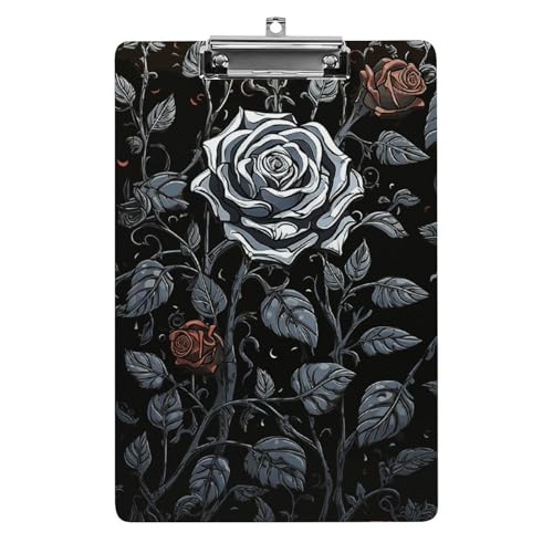 Porte-bloc acrylique A4 léger et durable avec pince en acier inoxydable robuste
