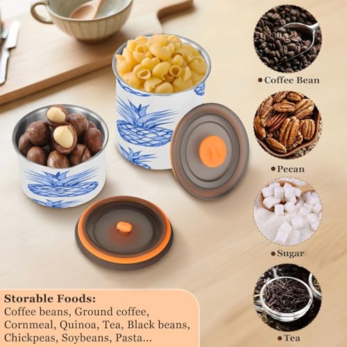 Contenedor de café al vacío azul Qilmy 30oz acero inoxidable miniatura 6