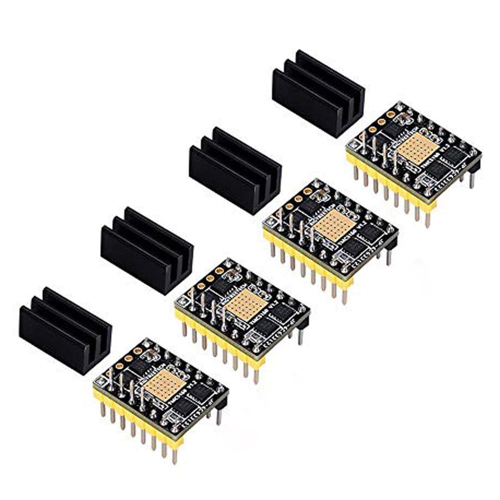 KINGPRINT TMC5160 v1.3 silnik krokowy bezgłośny sterownik wsparcie SPI z radiatorem do drukarki 3D (4 sztuki)
