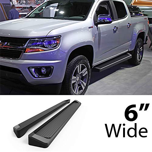 Estribos Running Board 6" Negro para Chevy Colorado GMC miniatura 2