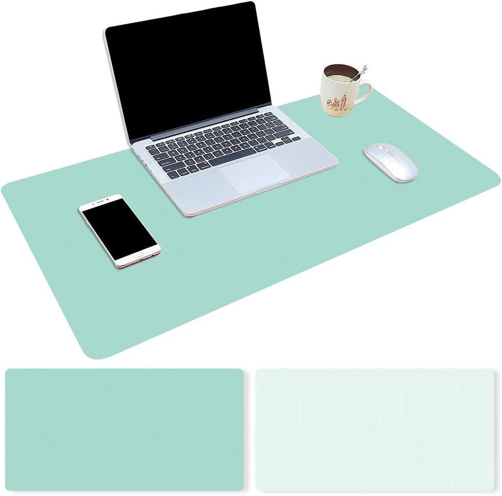 Gaming Mouse Pad Thick Non-Slip Rubber Base Comfortable Mouse Pad Smooth Computer Keyboard Mouse Pad (Size: 60 * 30 * 0.2cm) Green