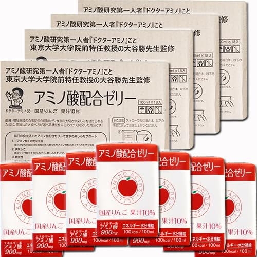 【4ケース72個】アミノ酸配合ゼリー 100mL×72個4ケース【LEOC レオックフーズ】エネルギー、水分補給 +アミノ酸