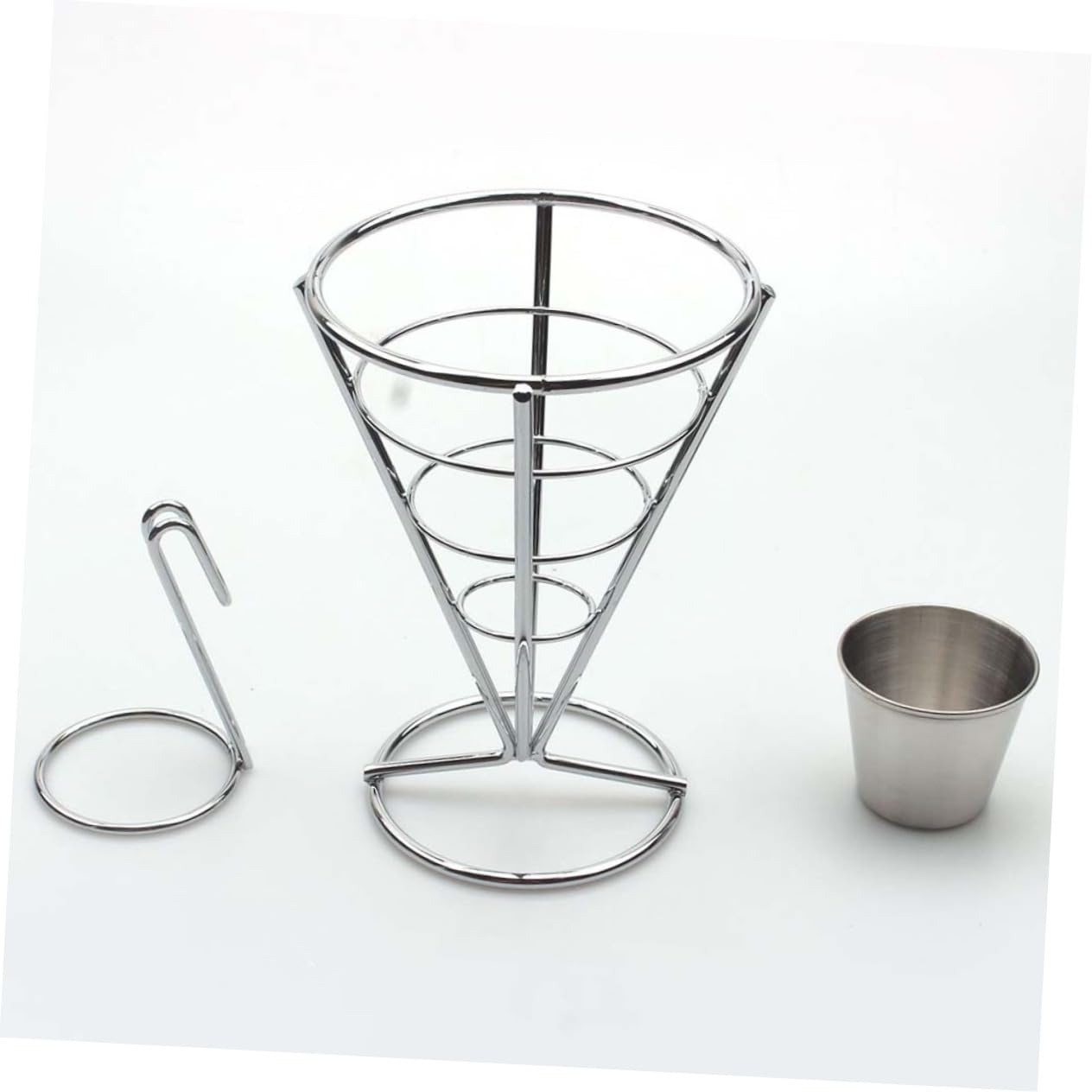 Mikinona Halloween French Fries Holder 2 Pack Chip Rack Display Stand Snack Holder French Fries Server Restaurant Decor