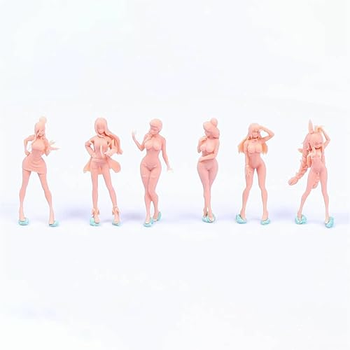 Miniatura 8 de Figura 164 Anime Sexy Street Beauty Modelo Escena en miniatura GK necesita ser coloreado por ti mismo-No6