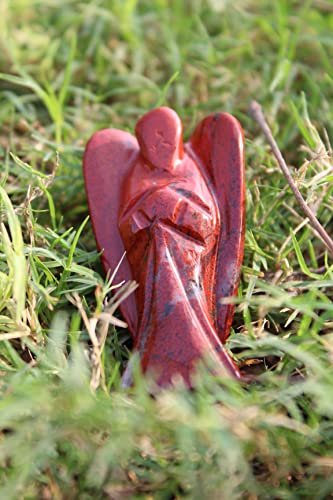 Jet Fantastic Red Jasper 2" Angel Healing Chakra Balancing Unique Rare Energy Love Divine Spiritual Psychic Arch Angel Christmas #TOP5