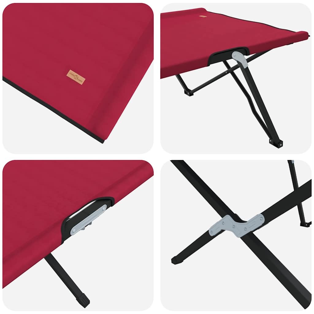 INLIFE Klapp Schlafbett fürs Camping Rot 206 x 76 x 74 cm Ox Stoff,Sportartikel,Outdoor-Aktivitäten,Camping & Wandern,Camping-Möbel,Feldbetten,Rot,7.6 KG,42003164