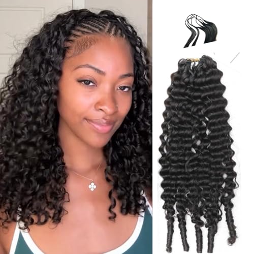 Knotless Pre-Separated Water Curly Human Hair...