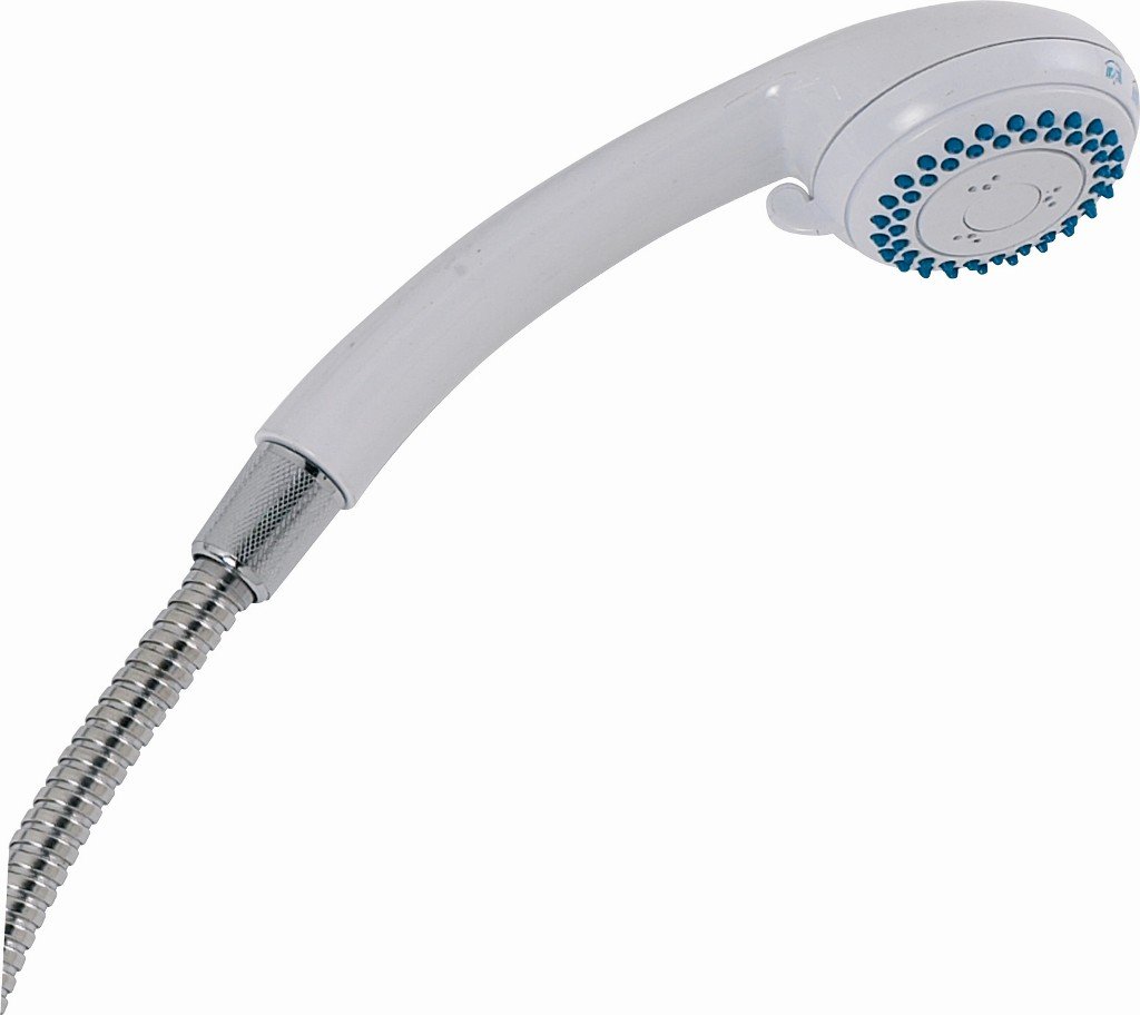 Sabichi Silver 3-Function Shower Head And Hose, Stainless-Steel,