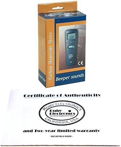 Ruby Electronics CO-180 DIGITAL CARBON MONOXIDE CO GAS METER BEEPER