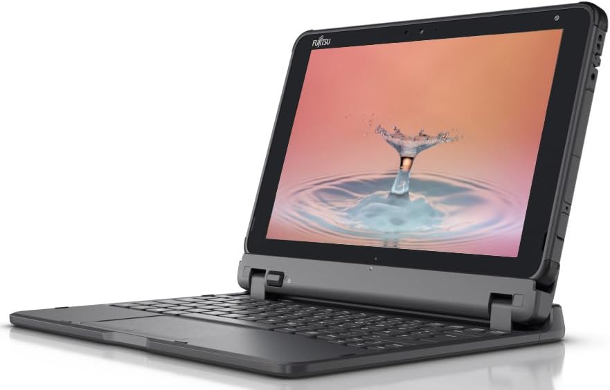 Fujitsu Stylistic Q5010 Tablet detached from its keyboard dock, showcasing its tablet form factor.