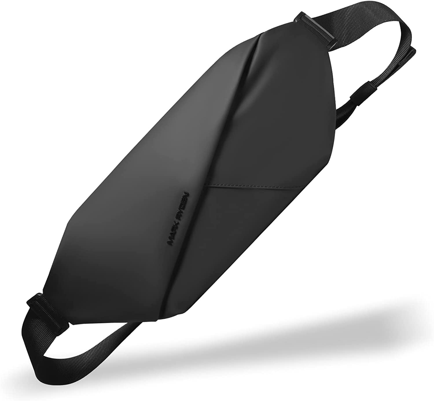 MARKETRON3 Way Sling Bag for Men, Waterproof Crossbody Bag Fanny Pack with Adjustable Strap, Large Compacity Bumbags Waist Bag for Sport School Work Travel Gifts- Black